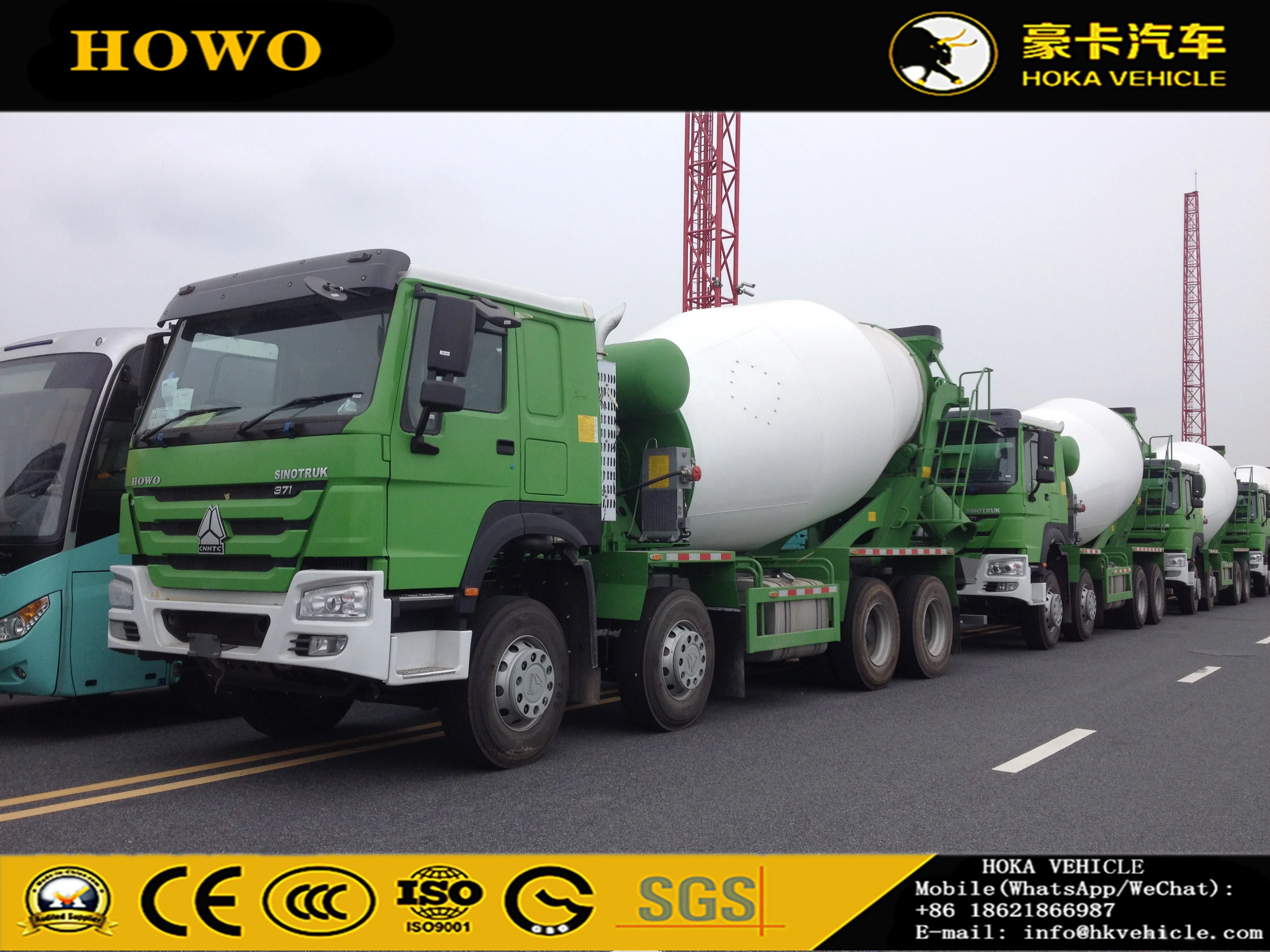 SINOTRUK HOWO 8X4 371HP 14CBM Бетономешалка для правшей