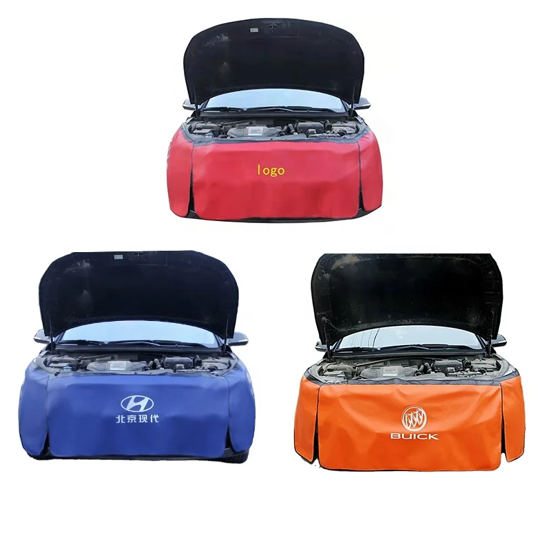 Custom Anti-oil Car Fender Covers PVC PU Magnetic Auto Repair Protection Pad Side Dust Car Fender Cover With Magnetic