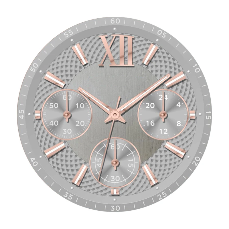 Custom Low MOQ Design Men Watch Dial Parts Changing Color Bule Green Face Dial For Watches