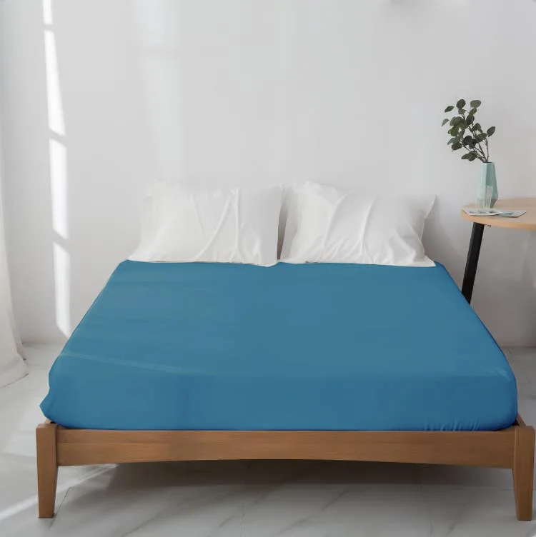 Wholesale Luxury Bamboo Organic Mattress Protector Smooth Breathable Fitted Sheet for Adults for Hotels