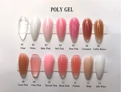 Poly Nail Gel Set LED Lamp Full Manicure Set Quick Extension Nail Kit Gel Building Poly uv gel builder Set For Nails Tool Kit