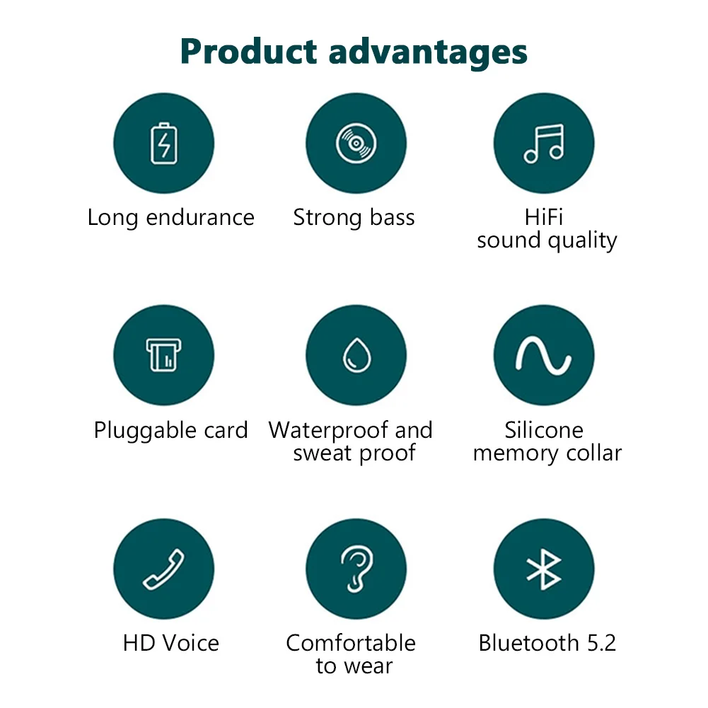 J01 Bluetooth-наушники; Беспроводные наушники; Магнитные наушники с шейным ободом; Водонепроницаемые спортивные микрофоном; Шумоподавление