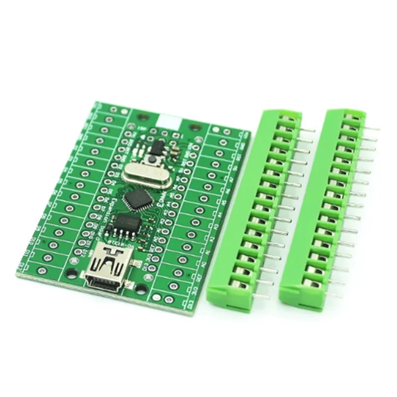 NANO3 Expansion Board terminal boards are compatible with for NANO V3.0 ATMEGA168