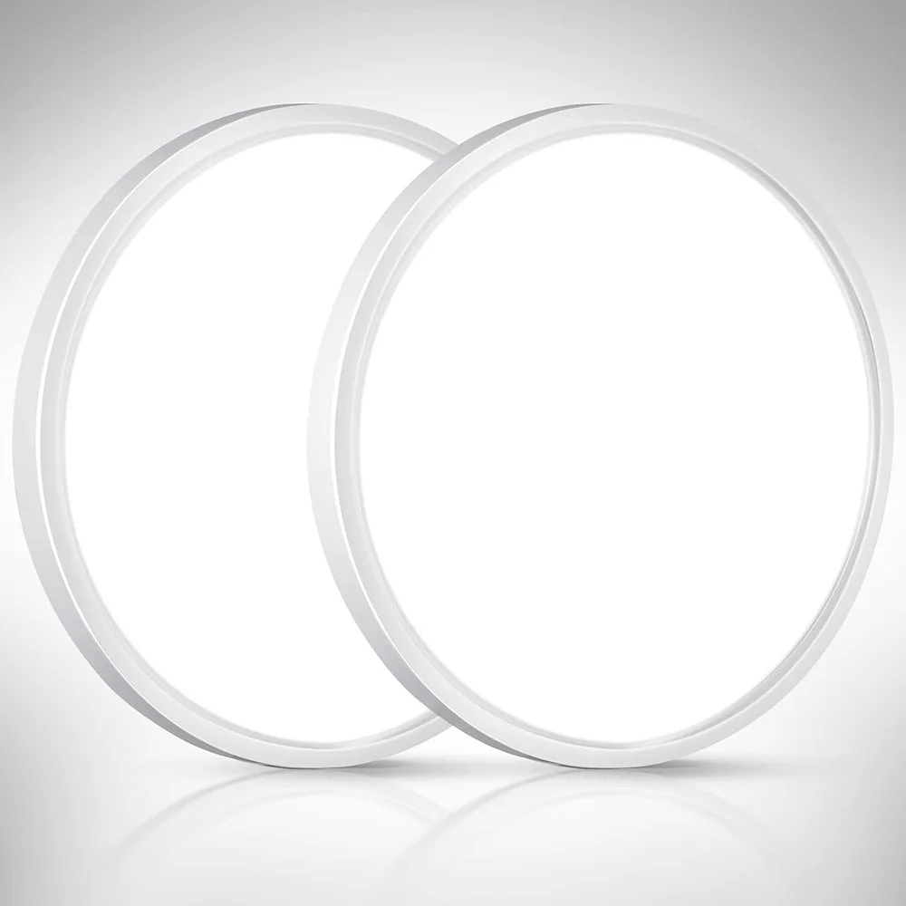 LED Surface Mount Ceiling Light Fixture 3CCT White,18W 24W 10/12 Inch Round Modern Ceiling Lighting Ceiling Lamp for Bathroom