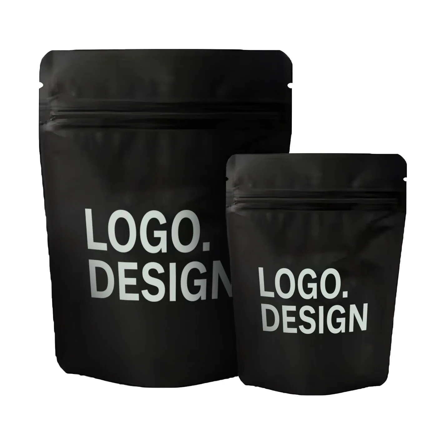 Biodegradable Matte Laminated Moisture Proof Zipper Bag Mylar Stand Up Pouch For Tea Coffee Food Packaging With Window