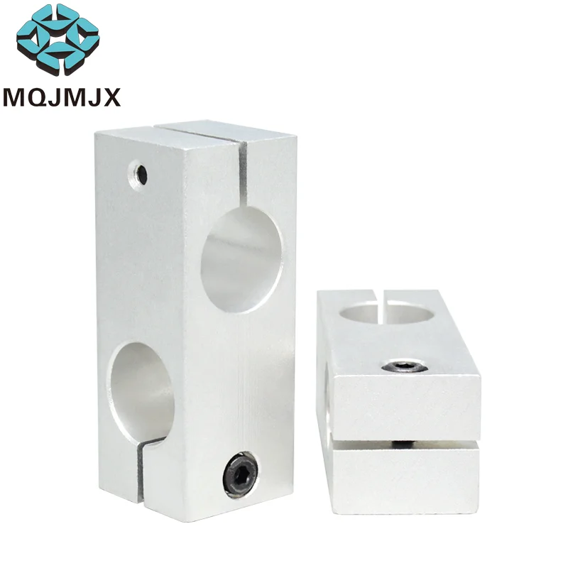 Aluminum Alloy Optical Axis Cross Block Steel Pipe Fixing Bracket connector Dia 6 8 10 12 14 15 in stock