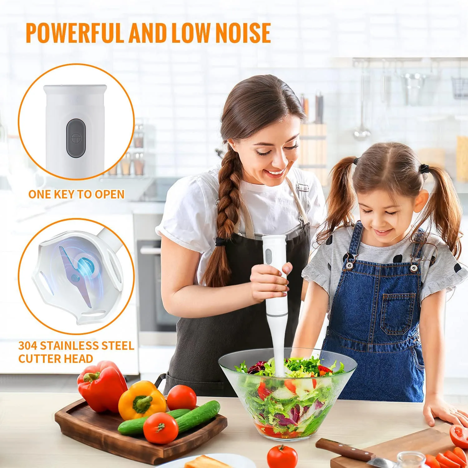 Electric Kitchen Mixer New Portable powerful mini hand fruit mixer stick blender
