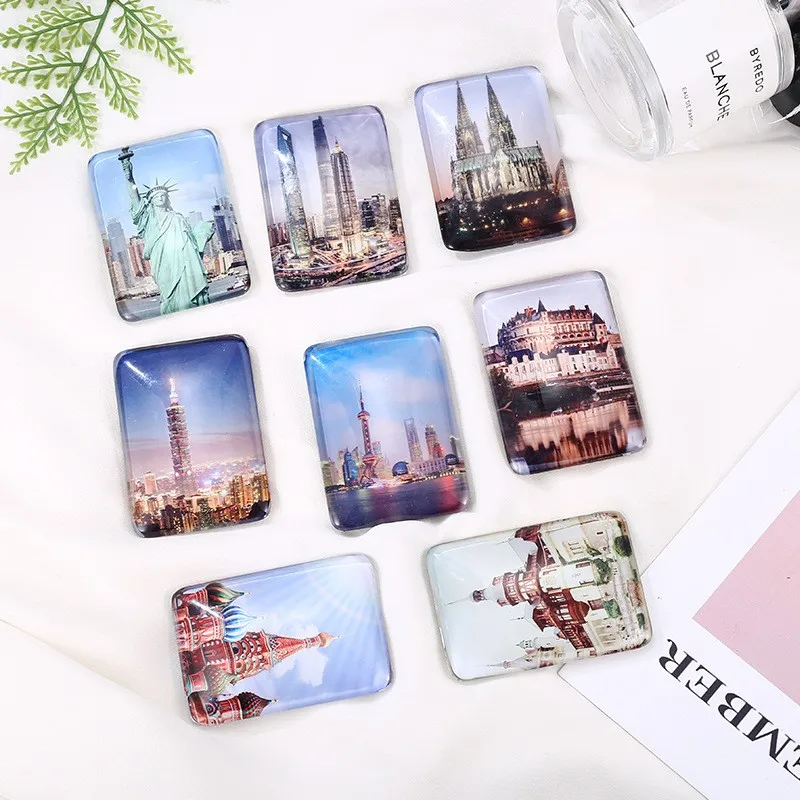 Glass Magnets for Refrigerator ,Cute Fridge Magnets for Office and Kitchen , Succulent Whiteboard Magnets for Locker