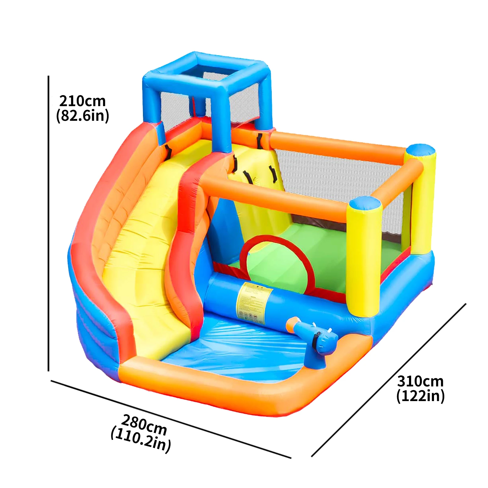 Детский игровой центр Doctor Dolphin Happy Pool Party надувной домик для прыжков водная горка батут замок