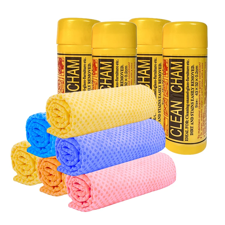 Eco-friendly Quick Dry Chamois Cloth Shammy Car Drying Towel Reusable Chamois Cloth Other Pet Shower Cleaning Pva Towel