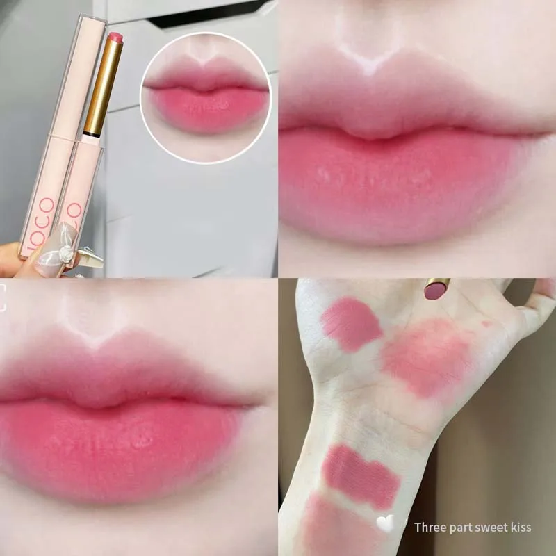 JOCO OEM Silk Soft Mist Satin Matte Red Lipstick Whitening Lasting Makeup Smooth Color Enhancing Lipgloss