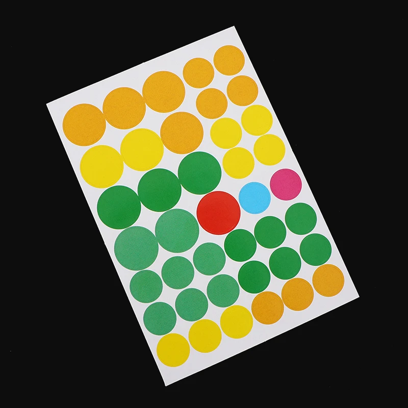 China Factory Self Adhesive Colorful Dots Label