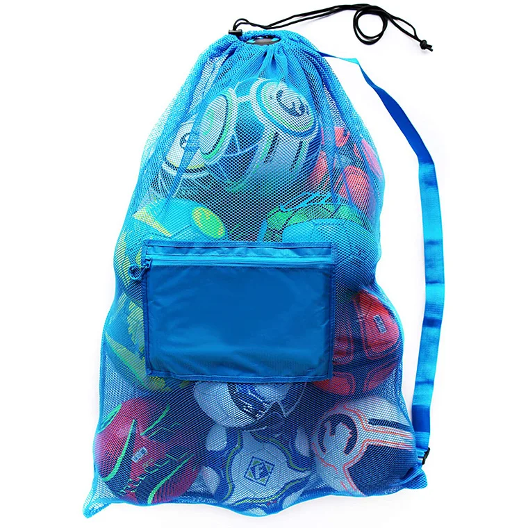 
Extra Large Heavy Beach Cloth, Swimming Gears Water Sports Soccer Ball Duty Mesh Equipment Bag 