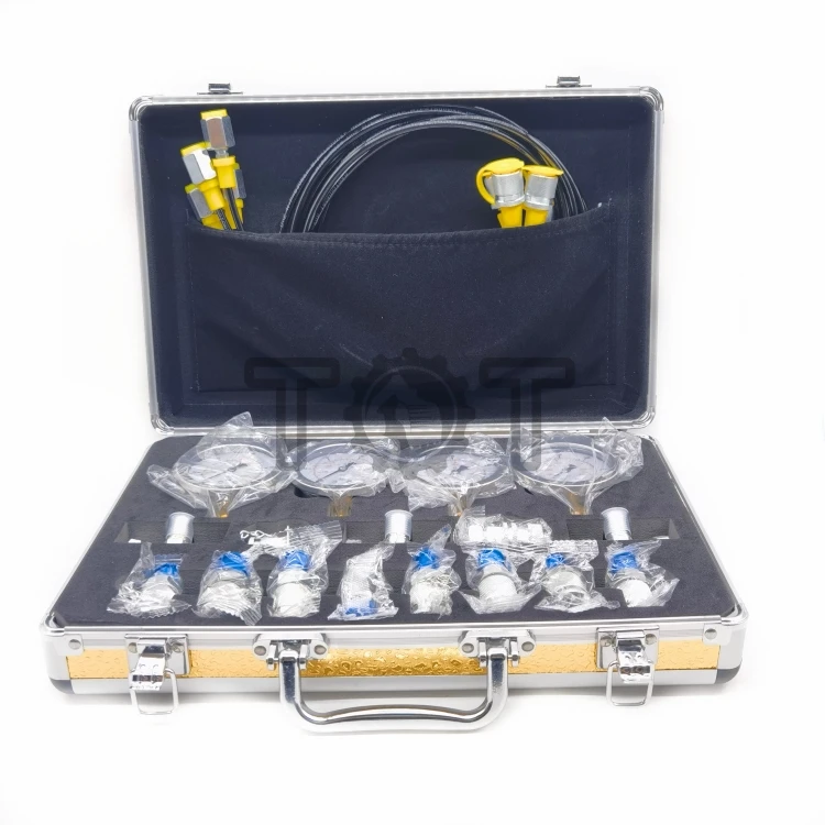 Accurate Pressure Measurement Hydraulic Pressure Gauge Test Kit for Construction Machinery Up to 60Mpa Pressure Peak