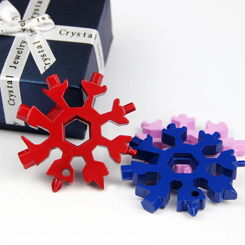 Лидер продаж Amazon, многофункциональный инструмент 18 в 1, высокое качество, нержавеющая сталь, снежинка, отвертка, ключ