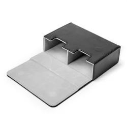 Custom Leather Playing Card Storage Box 2 Sets Card Holder Playing Card Box Flip Cover