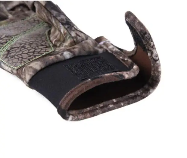 Nylon Diving Cloth Cuffs Camouflage Fishing Anti Splash Warm Autumn Finger Leakage Gloves Hunting Gloves