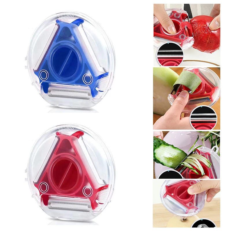 Fruit Slicer Vegetable Peeler for Home Stainless Steel Blade Slicer Fruit Cheese Kitchen Tools Peeler Julienne Swivel Rotary