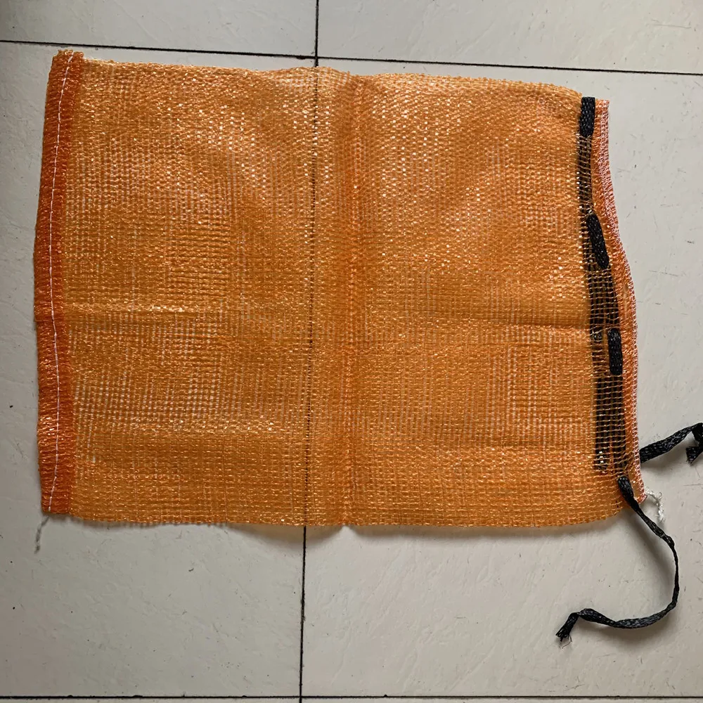 best price  pe or pp leno mesh net bag 50kg Potato Garlic Fruit Orange Firewood Mesh bag