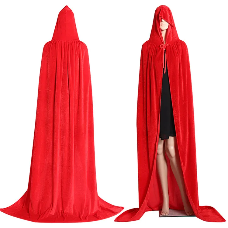 
Wholesale Party prop hooded clothing witches halloween costume halloween cloak capes 