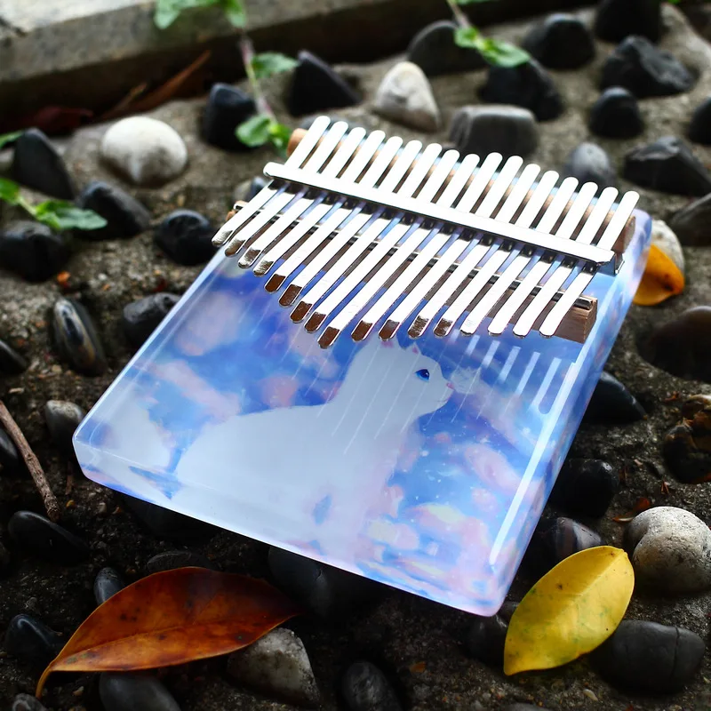 PURM crystal cartoon thumb piano Musical Instrument 17 key kalimba Mbira Manufacturers welcome OEM