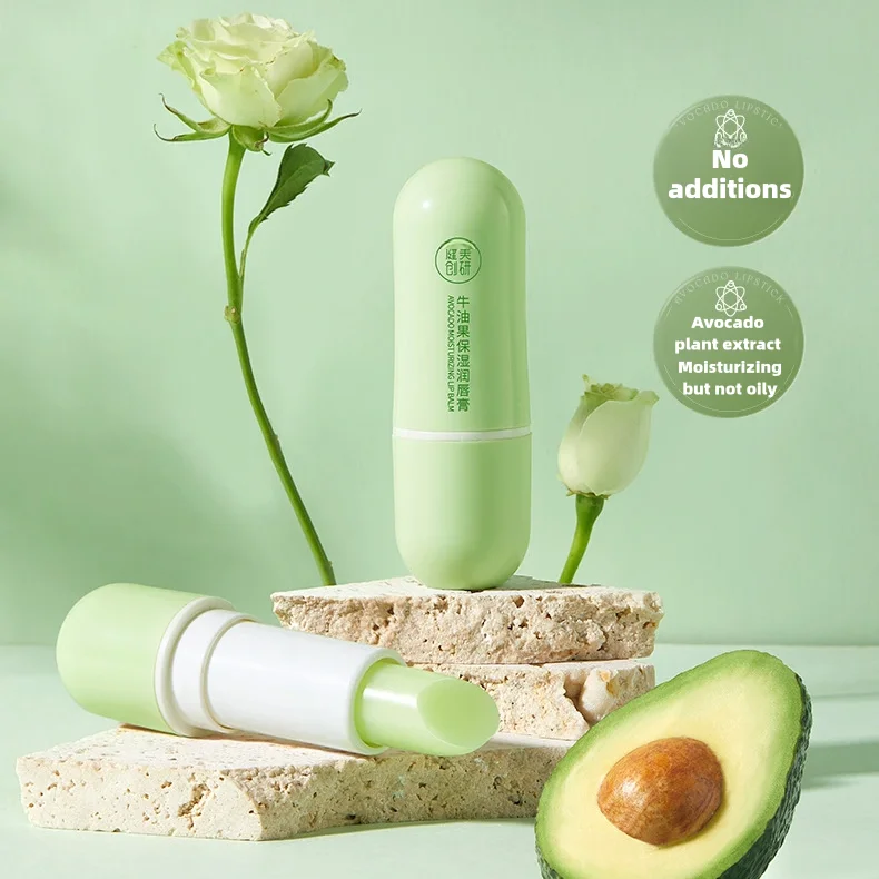 Wholesale Avocado lipstick Skin Care Elastic Lip Remove Dead Skin Moisturizing Repairing Dry Skin Plant Extract Lip Balm