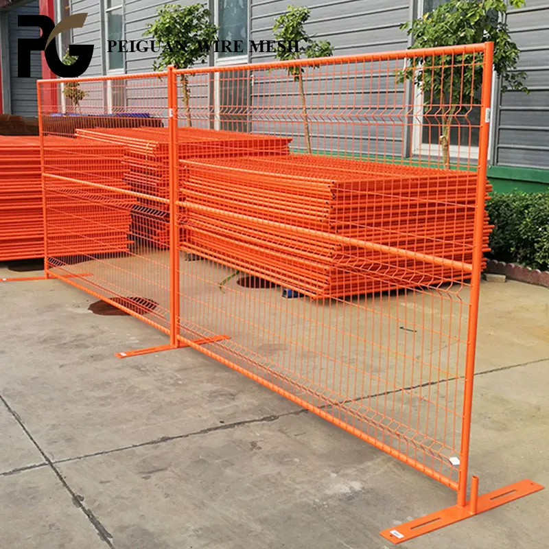 Supplier 6ft/9ft/10ft Temp Fencing Au/Eu Market Temporary Portable Fence Panel Canada Temporary Fence Panels
