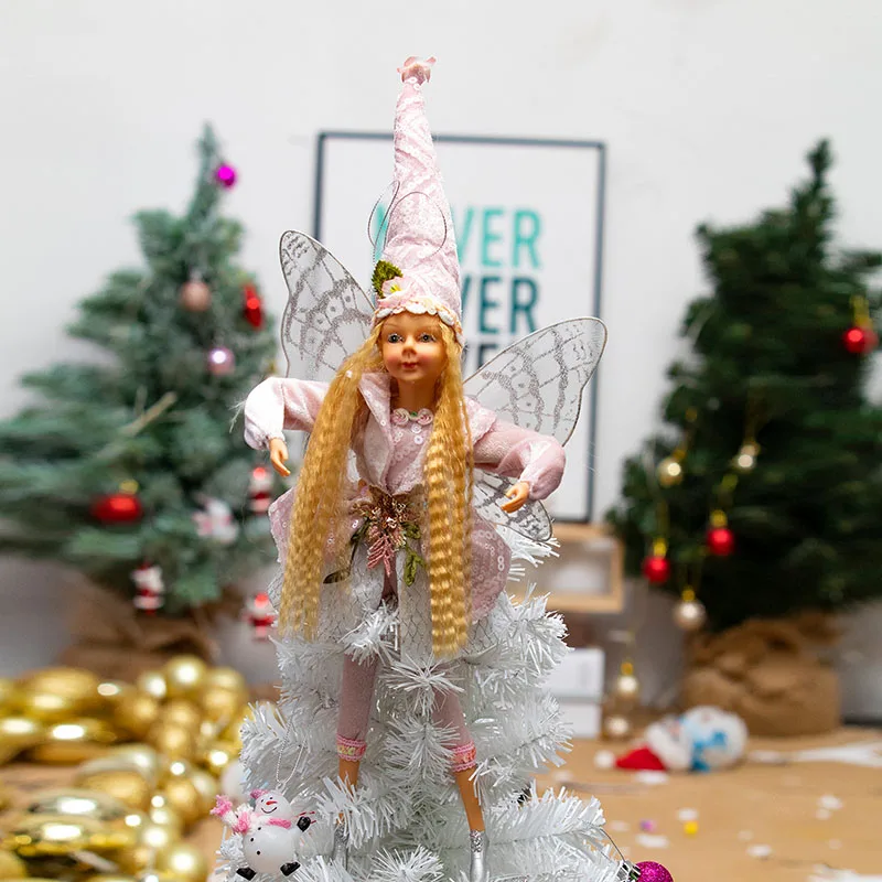 Hot Sale 16.5inch/42CM Xmas Decoration Cartoon Cute Soft Christmas Elf Plush Elf Doll