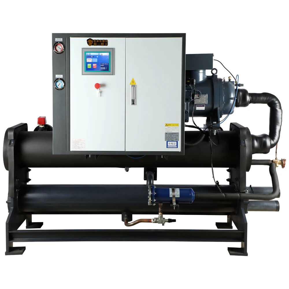 -30~50C 50L Capacity Industrial Water Cooled Screw Chiller With Screw Hanbell