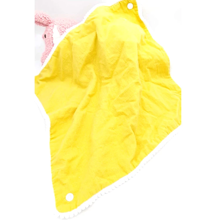 
Custom Logo Double Layer Cotton Fabric Newborn Muslin Baby Bib 