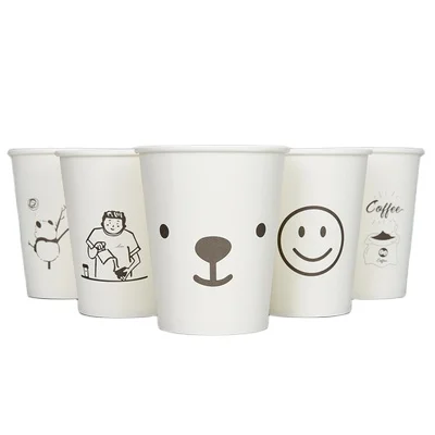 Low MOQ  Food Grade PE Coated Raw Material Paper Cups Custom Printed Paper Logo Cup For Business