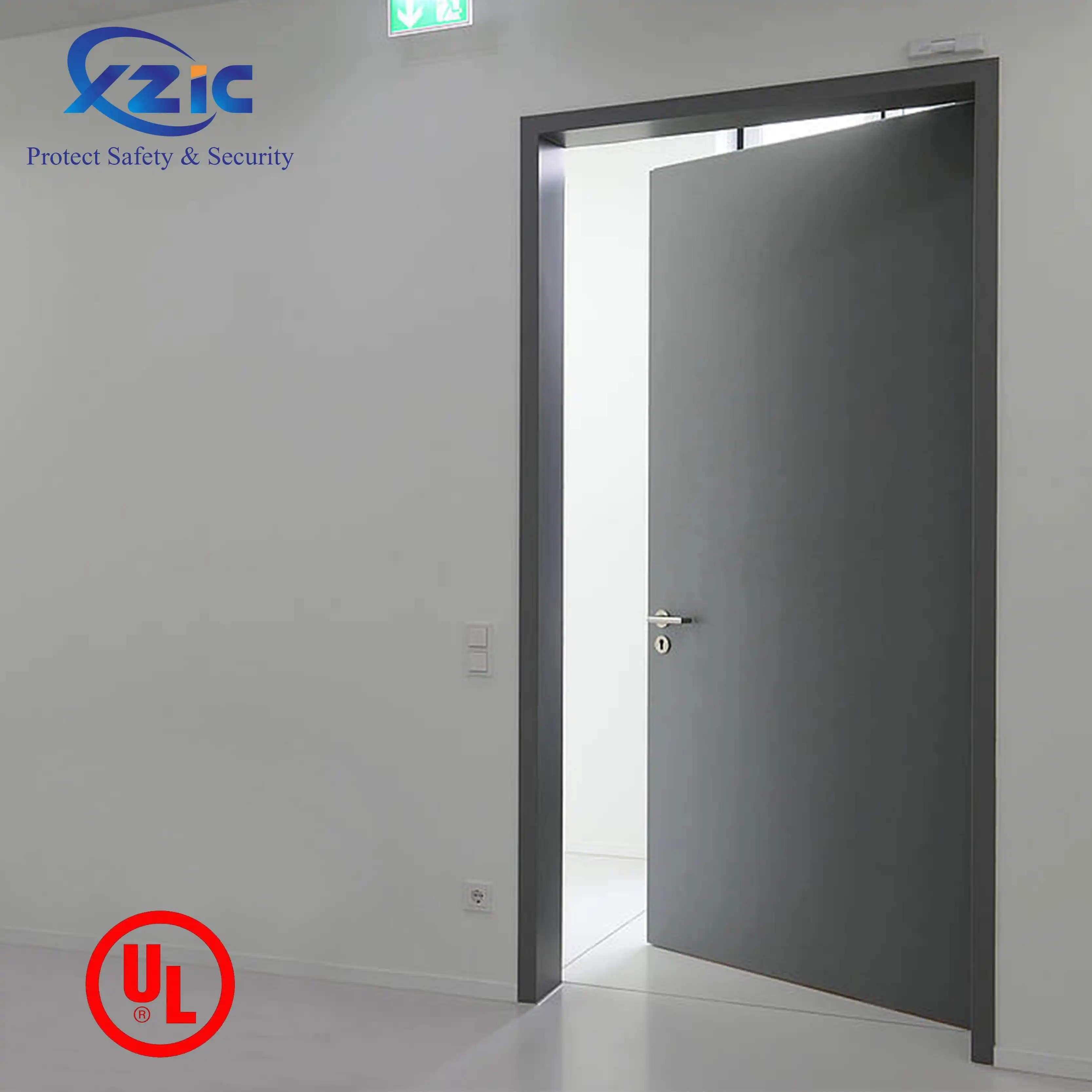 UL certificated fire proof door 180mins Fire Proof Heat Resistance Steel Door