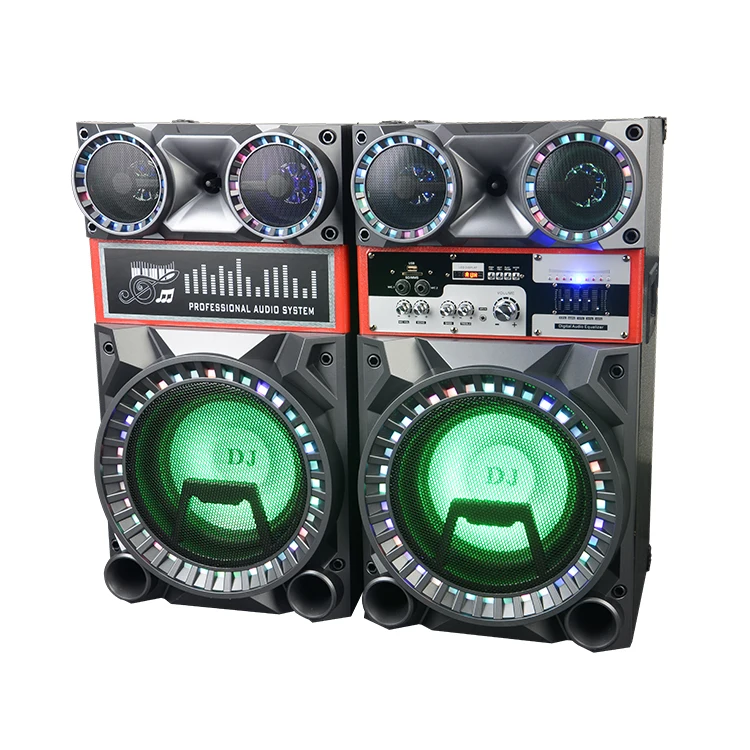 Professional DJ Bass speaker 2.0 active stage speaker home theatre with USB/SD/MC/FM/Remote/EQ