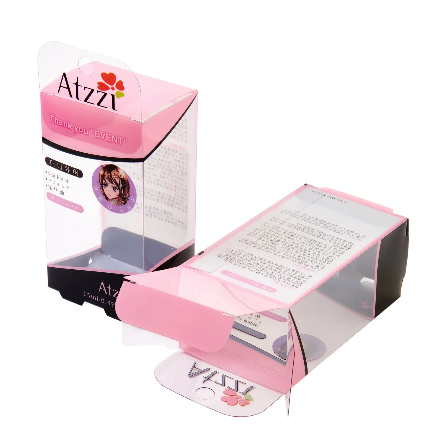 Custom Recyclable PVC PET Blister Packaging Box Beauty Cosmetics Lipstick Makeup Puff Sponge Plastic Boxes for Hardware Goods