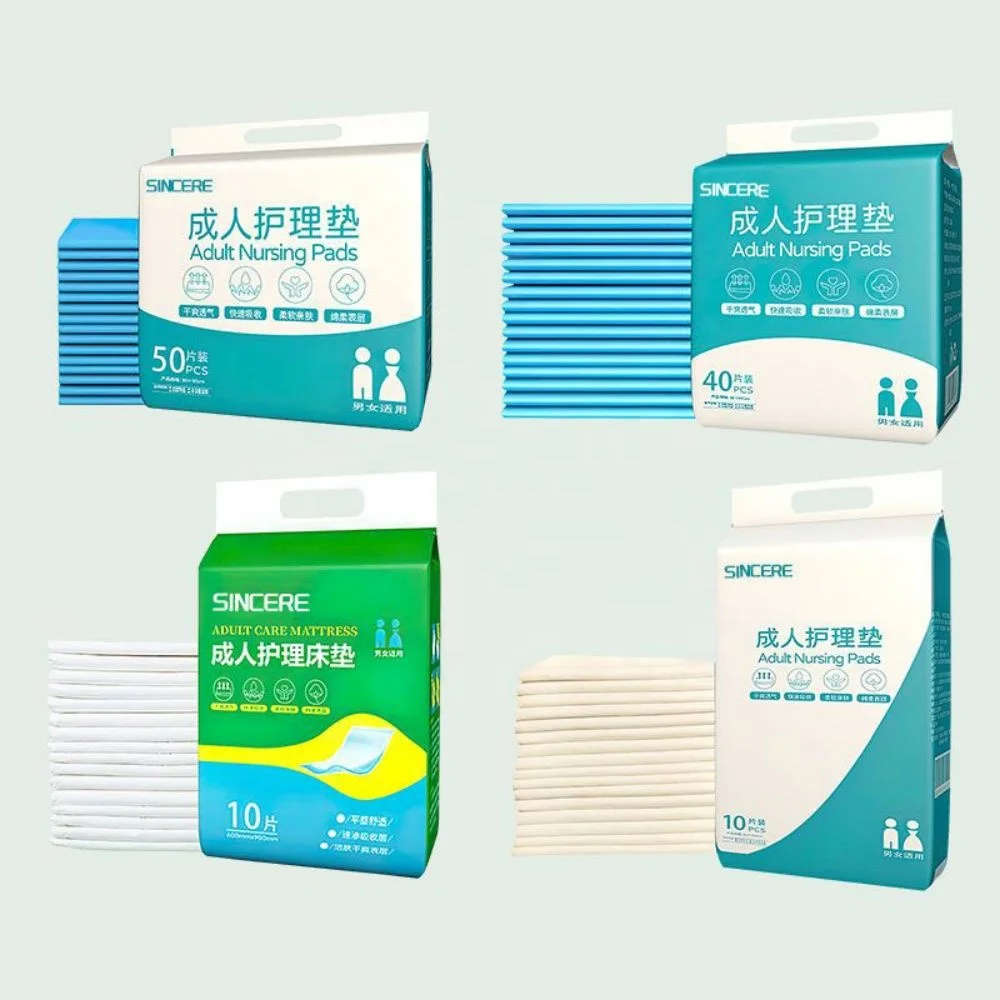 Manufacturer 5 Layers Medical Absorbent Underpads Pet Under Pad Disposable Adult Incontinence Bed Pad
