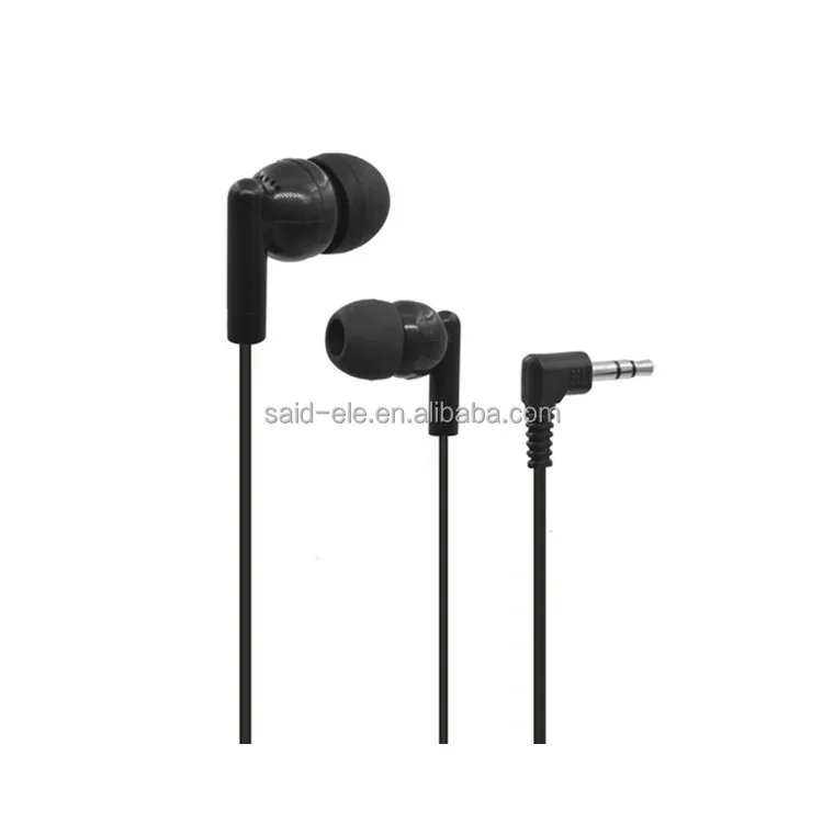 Wholesale kids bulk cheap earphone 3.5mm in ear headphones silicone ear tip earbuds