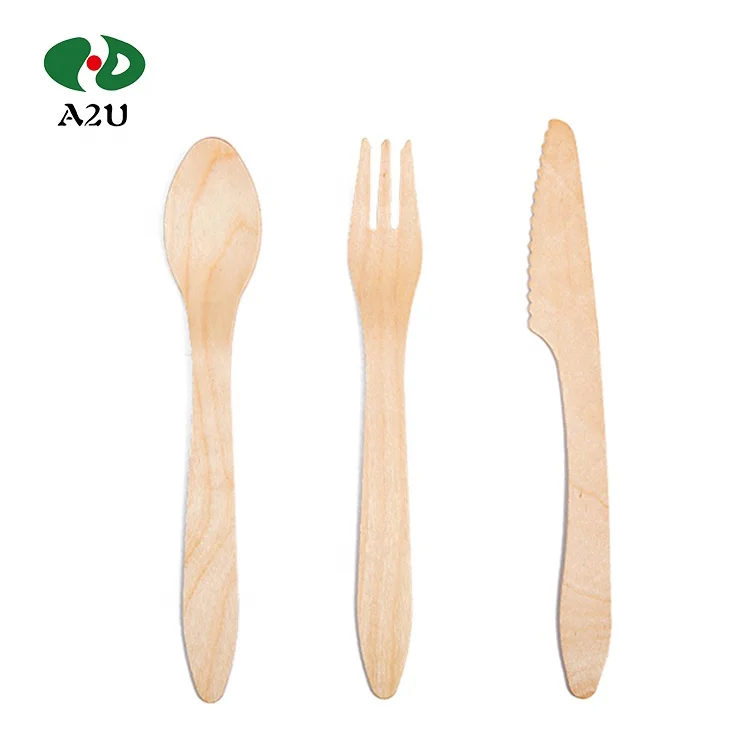 Wooden fork easy to carry, children use environmentally friendly cleaning colorful