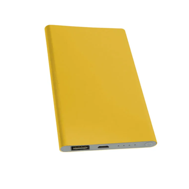 Hot Selling Slim Power Bank with High Capacity 4000mAh Polymer Battery for cell phone portable charger MOQ 10pcs logo branded