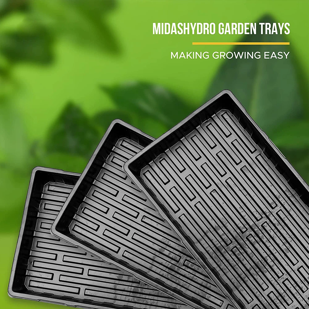 Factory hot sale plastic microgreen hydroponic tray 1020 plant growing nursery seeding flat Trays