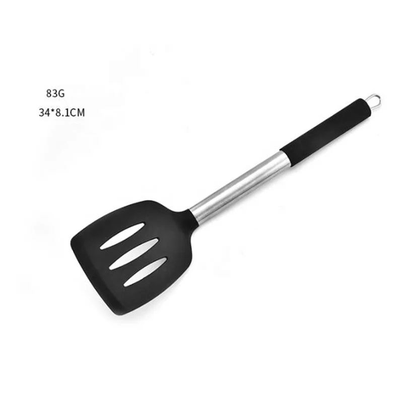 BPA free silicone kitchen utensils set with holder