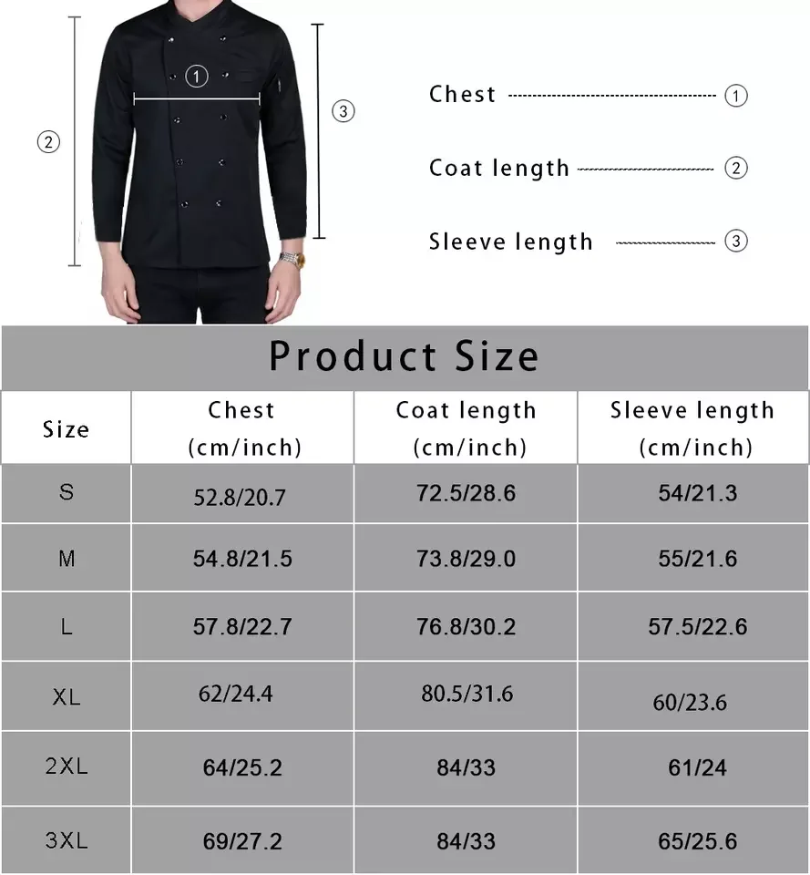 Custom High Quality Long Sleeve Stand Collar Hotel Restaurant Service Staff Uniform Sushi Chef Uniform For Men