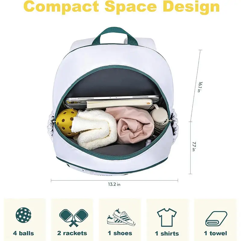 Hot Sale Tennis Pick Ball Backpack Customizable Outdoor Sports Accessories Badminton Backpack Racquet Sport Bag