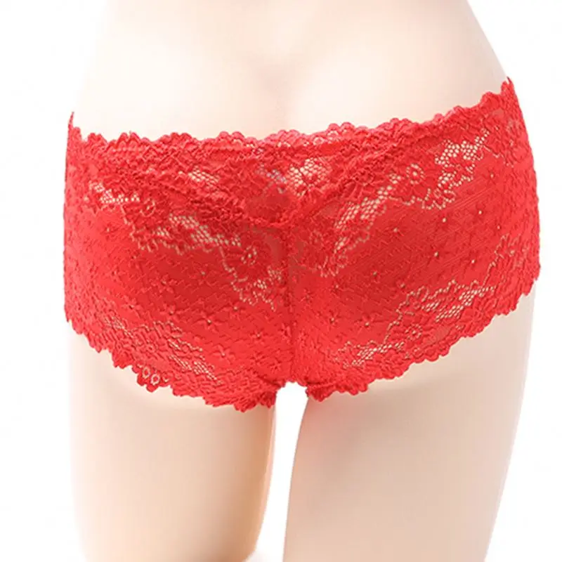 Sexy Women Briefs Underwear Panty Lace 100% Lingerie Custom Underpants See Through Wholesale In Panties