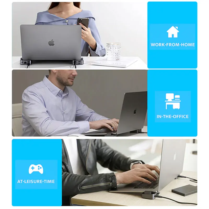 Joyroom Usb 3 0 концентратор док-станция 4K двойной 8 в 1 Type-c для Macbook
