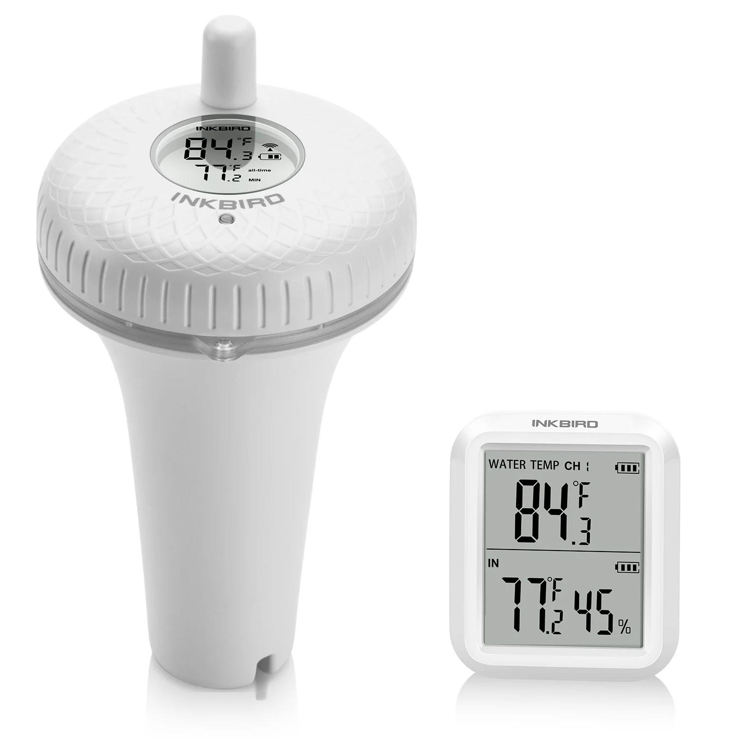 INKBIRD IBS-P02R Wireless Pool Thermometer Water Temperature Sensor Home Automation Outdoor Thermometer Weather Monitor