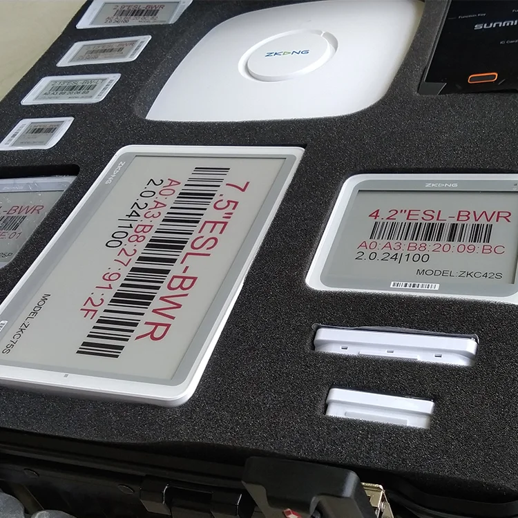 Zkong Supermarket Wireless 2.4G Nfc Electronic Digital Price Shelf Label Tag Esl Demo Kit System