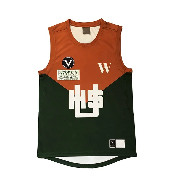 OEM Service  Football Jerseys Full Sublimation  AFL Football Jumper Customized Footy Jumper Uniform