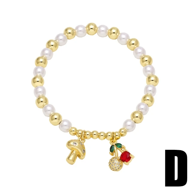 Enamel strawberry/turtle red hoop earrings gold plated CZ micro paved cherry/star/heart bracelet jewelry wholesale