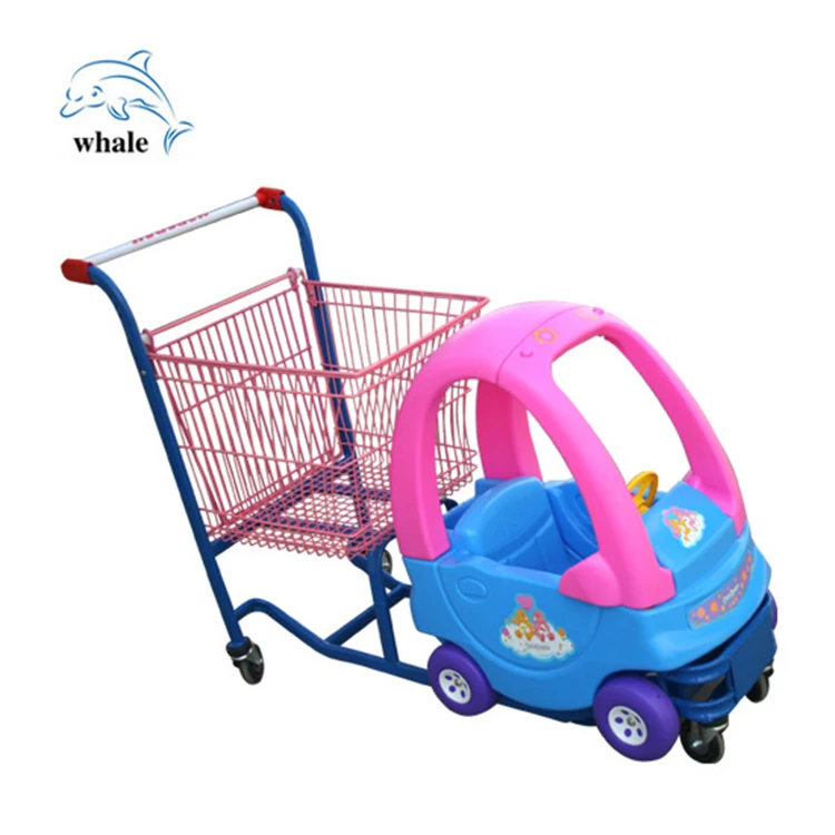 Wholesale kids toy Plastic trolley supermarket  Storage grocery Market Cart trolley hand cart shopping trolley
