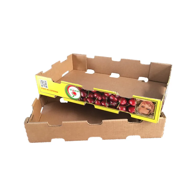 Produce Waxed Seafood Cardboard Packaging Carton Gift Box For Vegetable Frozen Meat